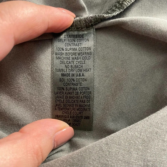 Stateside‎ Green Button-Down Supima Cotton Top - Picture 11 of 12